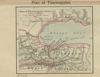 Map of Thermopylae c. 480 BC