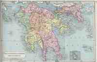 Map of Attica and the Peloponnese 70 BC - AD 180