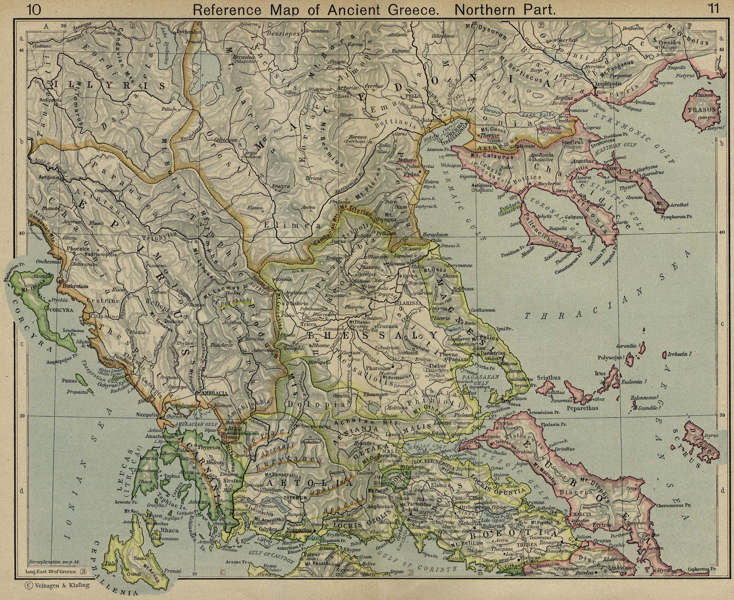 Map of Northern Greece403 BC - AD 180