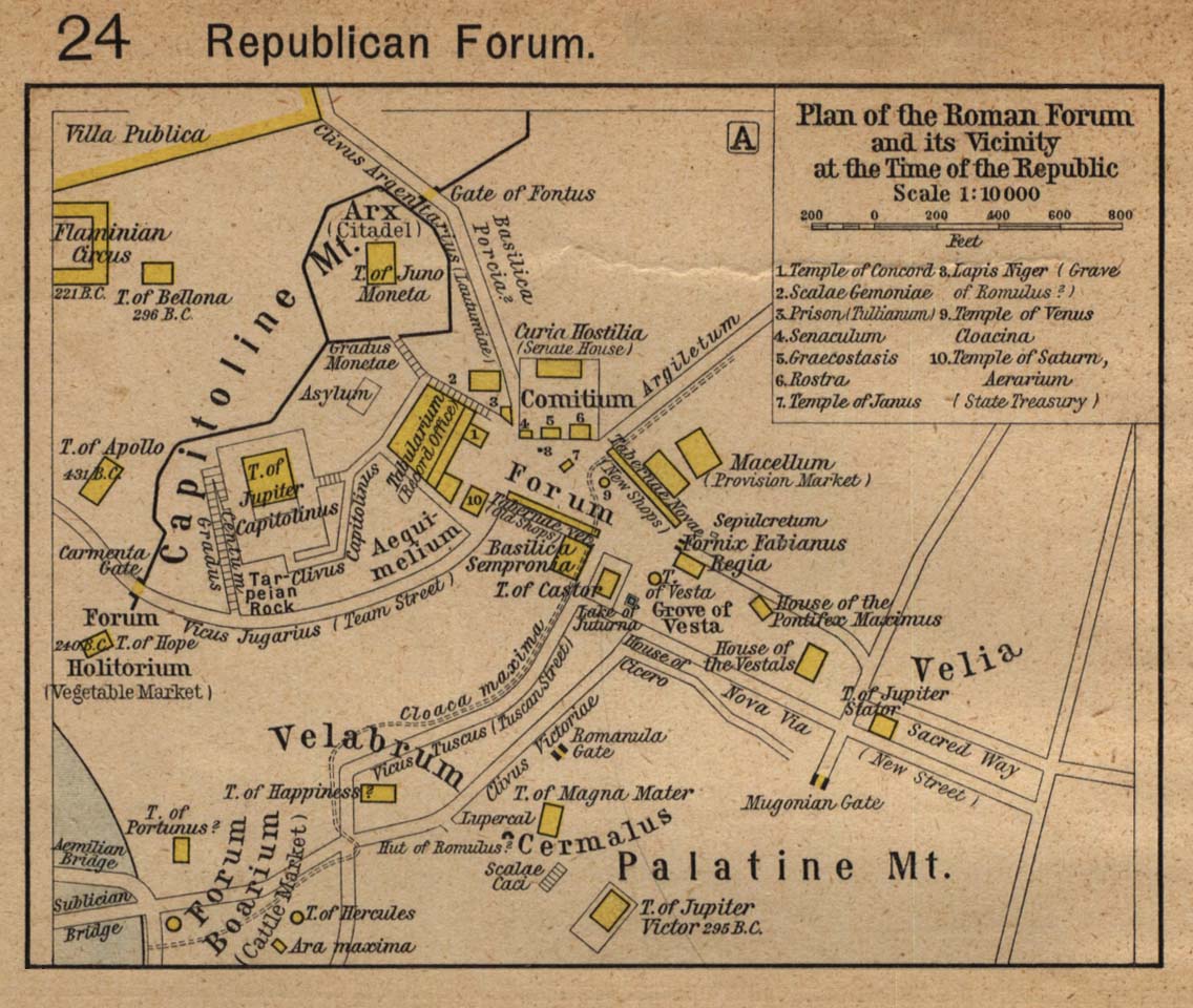 Map of Roman Forumc. 218 BC