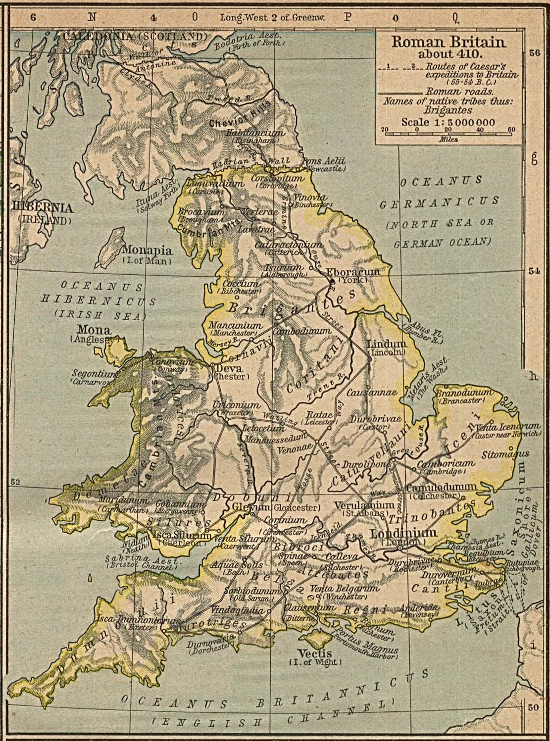 Map of Britainc. AD 410