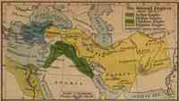 Map of Mideast Empires c. 600 BC